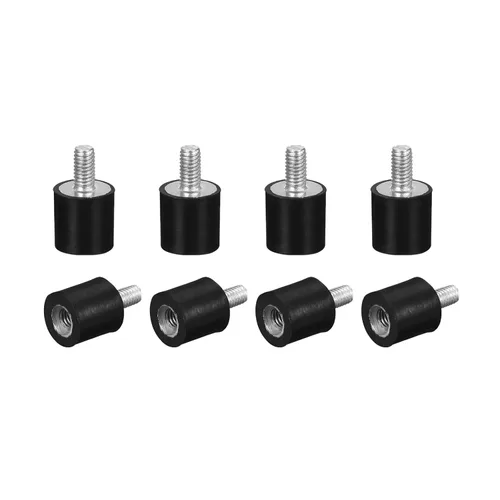Miniatura 13 de uxcell Soportes de goma, 8 unidades M5 macho/hembra aislador de vibración, amortiguador, para motor de garaje, compresor de aire, bobinas de barco