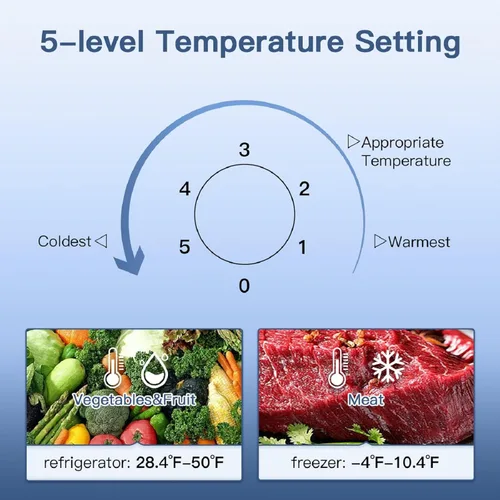 Miniatura 5 de BANGSON - Refrigerador pequeño de 4.0 pies cúbicos con congelador, mininevera con congelador superior, para departamento, dormitorio, residencia