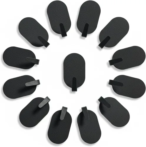 Ganchos adhesivos de pared para colgar, paquete de 12 unidades, instalación sin taladro, ganchos extraíbles de acero inoxidable para baño, cocina,