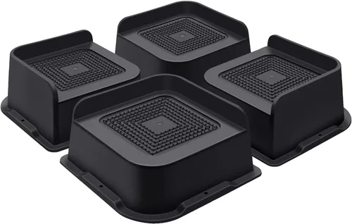 Miniatura 43 de ANNKUT Elevadores de cama de 1 pulgada resistentes, elevadores de muebles para cama, escritorio, mesa, sofá, sofá, elevadores de cama de gran