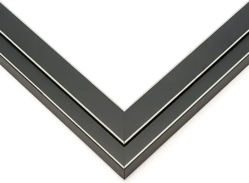 Marco de madera real negro de 29 x 29 pulgadas de ancho de 1.25 pulgadas | Profundidad del marco interior de 0.5 pulgadas | Marco de fotos moderno