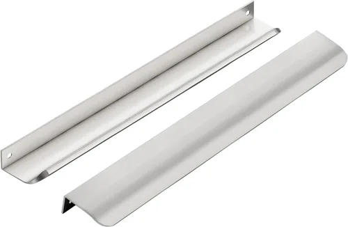 Miniatura 23 de Ravinte Hardware Paquete de 6 Manijas Doradas para Gabinete, Tiradores de Borde de Dedo de 3 Pulgadas (76mm), Centro de Orificio de 2 Pulgadas