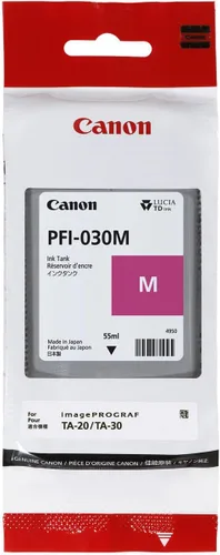 Canon Tinta magenta de 1.9 fl oz (PFI-030M) para Canon Imageprograf Ta-20 y Ta-30