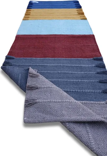 Miniatura 17 de Jaipur Art & Rugs - Alfombra de yoga de algodón, respetuosa con el medio ambiente, tejida a mano, gruesa (0.945 x 2.835 x 0.197 in)