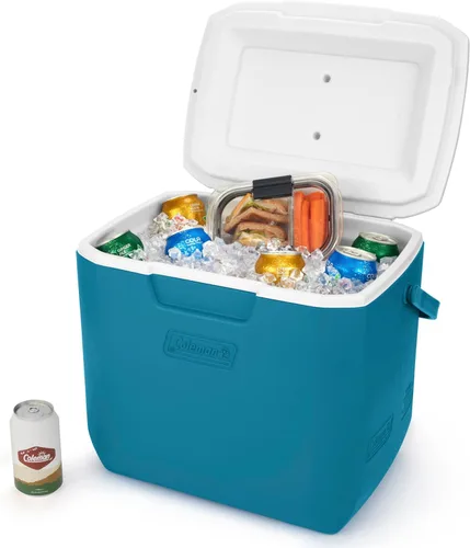 Miniatura 2 de Coleman Chiller - Enfriador de 9/16/30/48/60qt con retención de hielo, resistente a fugas, ideal para camping, conciertos, deportes y más Azul océano
