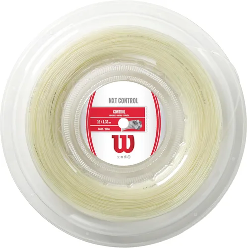Miniatura 4 de Cuerda de tenis Wilson NXT - Juego y carrete de 200 m Blanco