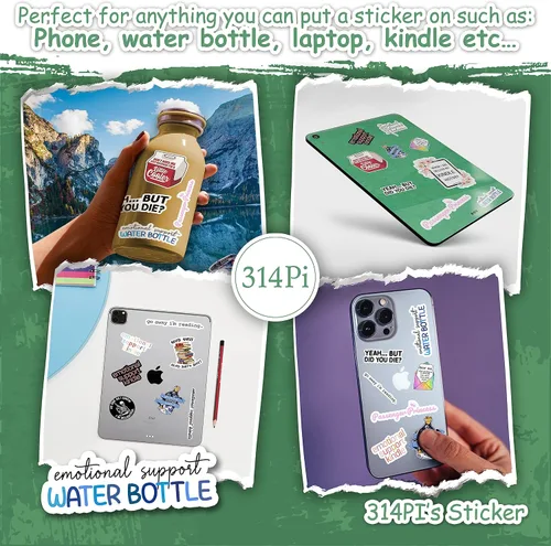 Miniatura 4 de 314PI Calcomanías de apoyo emocional, calcomanías troqueladas para computadora portátil, funda de teléfono, libros, Kindle y más (tamaño 5 pulgadas)