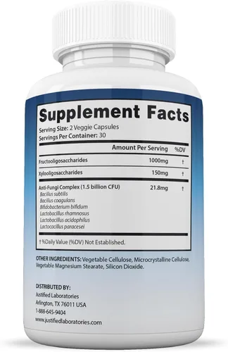 Miniatura 4 de Justified Laboratories (3 unidades) Hongus Defender Pills 1.5 mil millones UFC probiótico 180 cápsulas