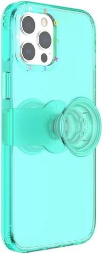 PopSockets Funda para iPhone 12 Pro Max con agarre y deslizamiento para teléfono, funda para iPhone 12 Pro Max, menta verde