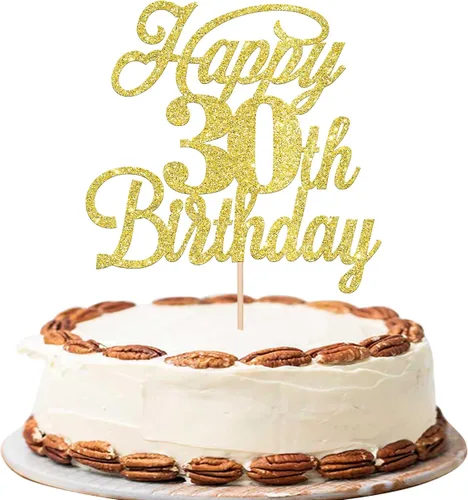 Miniatura 37 de Rsstarxi 1 paquete de decoración para tarta de cumpleaños 8 con purpurina negra de 8 años y fabulosos saludos a 8 años de edad, para celebrar el 8º