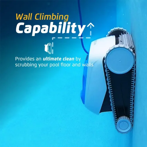 Miniatura 2 de Dolphin Proteus DX3 Aspiradora robótica automática para piscina, con escalada de paredes, cepillo de fregado activo, ideal para piscinas enterradas