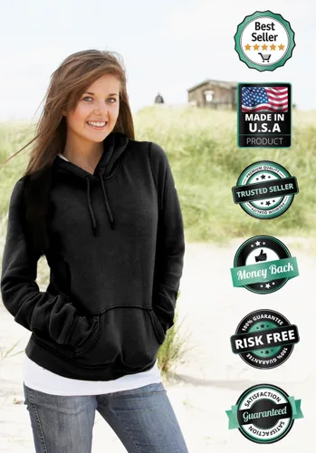Miniatura 3 de Tstars Faith American Flag - Sudadera patriótica con capucha para mujer del 4 de julio