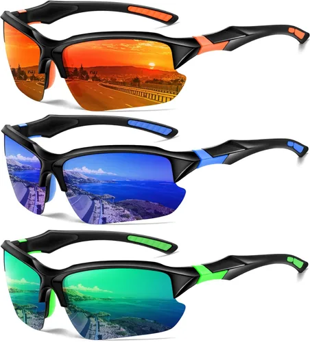 Miniatura 14 de Sports Polarized Sunglasses for Men Cycling Running Fishing UV Protection Sun Glasses Lightweight Half Frame Goggles