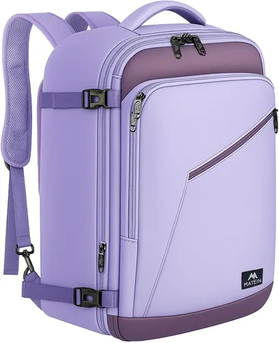 Miniatura 35 de MATEIN - Mochila de viaje extragrande de 10.56 galones, mochila de viaje ampliable apta para aerolíneas, para viajeros de fin de semana, hombres