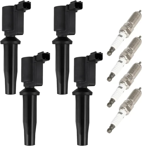 Miniatura 29 de ECCPP UF765 4 bobinas de encendido con 4 bujías de iridio A4 Q5 2014-2020 l4 2.0L 1.8L UF765