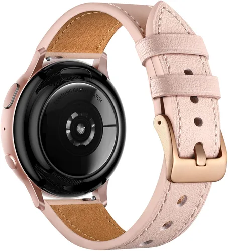 Correa de cuero GEAK compatible con Samsung Galaxy Watch 7 de 40 mm, 44 mm, Galaxy Watch 6 5 4 de 40 mm, 44 mm, Galaxy Watch 6 Classic de 47 mm, 43