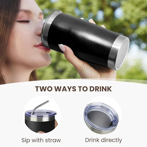 Miniatura 3 de MEWAY - Vaso de 20 onzas para café Negro
