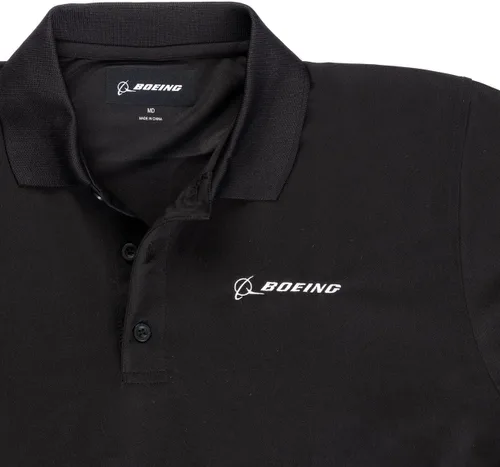 Miniatura 2 de Boeing Polo Tech de malla con logotipo distintivo