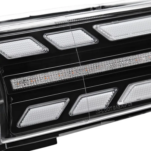 Miniatura 6 de SPEC-D TUNING - Faros delanteros proyectores negros con luces LED, señales de giro secuenciales y animación de inicio, compatibles con Toyota FJ
