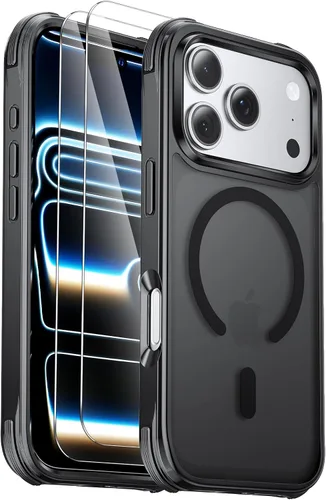 Miniatura 16 de Funda para iPhone Air [compatible con MagSafe] [2 protectores de pantalla] [prueba de caídas de grado militar] Funda magnética resistente