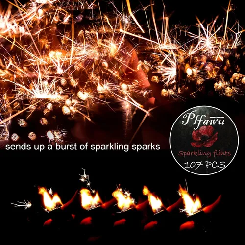 Miniatura 4 de 107 piezas de repuesto de pedernal para encendedor de alta calidad, compatible con Zippo y Clipper, repuesto de pedernal de larga duración para uso