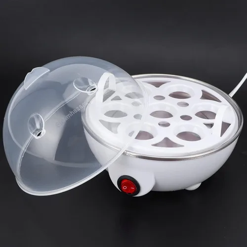 Miniatura 8 de Cocedor de huevos, máquina de caldera de huevos, olla de huevos hervidos, vapor de huevos, caldera eléctrica de huevos multifuncional, mini cocina