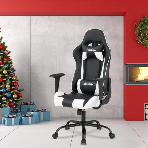 Miniatura 8 de Silla Gamer - Silla reclinable ergonómica de respaldo alto para juegos de PC con reposacabezas y soporte lumbar para adultos y niños de 8 a 12 años