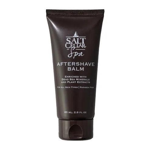 Salt Cellar Bálsamo para después del afeitado del Mar Muerto, totalmente natural para hombre con extractos botánicos. Alivia las quemaduras de