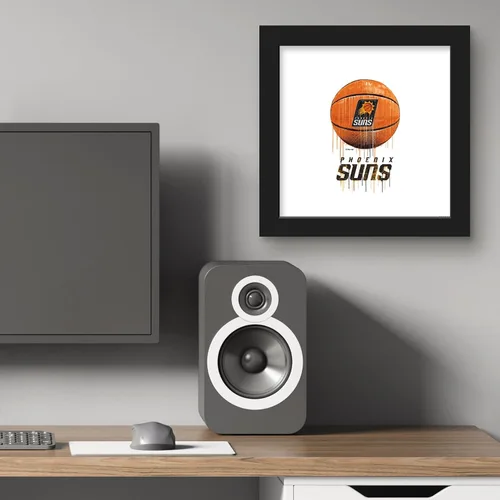 Miniatura 5 de Trends International Gallery Pops NBA Phoenix Suns - Póster de pared de baloncesto por goteo, 12.00 x 12.00 pulgadas, versión de marco negro