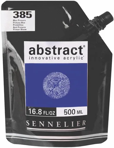 Miniatura 31 de SENNELIER Pintura acrílica abstracta innovadora para cuerpo pesado, bolsa de 16.9 fl oz, blanco titanio