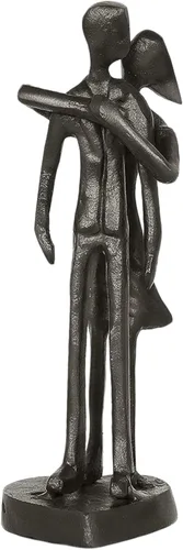 Miniatura 8 de DreamsEden Escultura de hierro de sexta boda, estatua de pareja de hierro fundido hecha a mano para esposa, marido, recuerdo romántico para 17, 25
