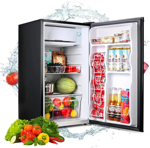Miniatura 2 de DSF MVSFR321 - Mini refrigerador compacto de 3.2 pies cúbicos con congelador, una sola puerta, ahorro de energía, bajo ruido, bajo nivel de escarcha