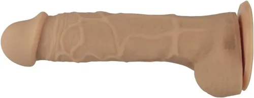 Miniatura 5 de Consolador de silicona realista, con succión. Premium. 6.7 pulgadas. de Naughty., Piel, 1, 1 Carne