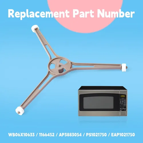 Miniatura 4 de WB06X10633 Bandeja giratoria de microondas Reemplazo para GE JES2051DN2WW para LG Anillo giratorio de microondas Soporte de bandeja de vidrio