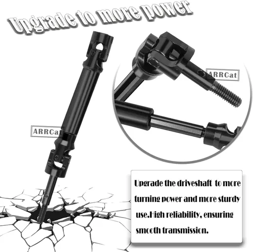 Miniatura 4 de 2 piezas de eje de transmisión trasero de acero inoxidable CVD mejoras para 1/10 Stampede VXL 4X4 2WD, Rustler VXL 4X4 2WD, Slash VXL 4X4 2WD, Hoss