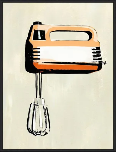 Miniatura 11 de Amanti Art Lienzo enmarcado para pared, 24 x 18 pulgadas, aparato de cocina retro III por Annie Warren, lienzo enmarcado para pared, obras de arte