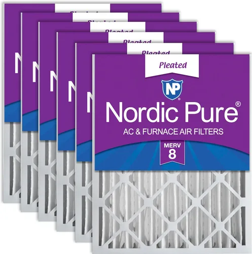 Miniatura 23 de Nordic Pure 12 x 24 x 4 (tamaño real: 11 1/2 x 23 3/8 x 3 5/8) de carbono puro plisado para reducción de olores Merv 8, filtro para horno, 1 paquete
