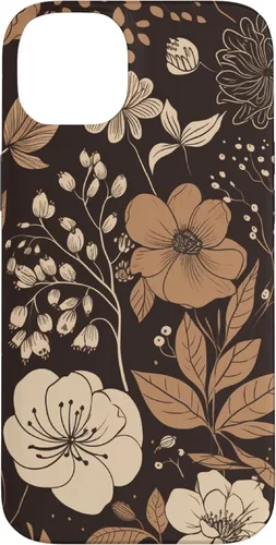 Miniatura 15 de Hazelnut Brown Wildflower Floral Flower Design Case for iPhone 17