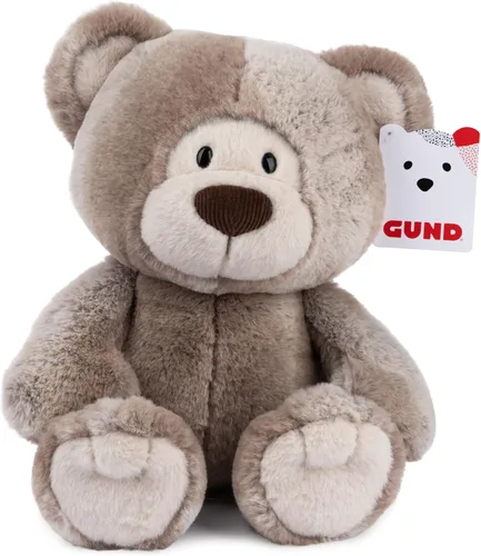 GUND Mukki - Oso de peluche, animal de peluche prémium para edades de 1 año en adelante, marrón/crema, 10 pulgadas