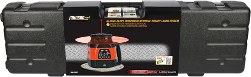 Miniatura 5 de Johnson Level & Tool 99-028K - Sistema láser rotativo electrónico autonivelante de doble pendiente horizontal/vertical, rojo, 1 kit