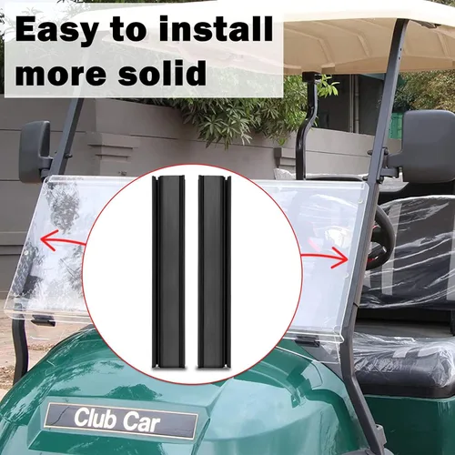 Miniatura 9 de Clips para parabrisas de carrito de golf, ajuste de banda de 1 x 1 pulgada, tubo para Club Car DS Club Car Precedent Tempo en adelante, carritos