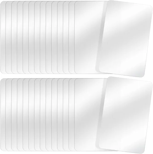 Miniatura 8 de Tecmisse Mantel individual de plástico resistente al calor, lavables, manteles individuales transparentes para mesa, comedor, cocina, manualidades