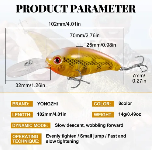 Miniatura 4 de Fishing Lures Shallow Deep Diving Swimbait Crankbait Fishing Wobble Multi Jointed Hard Baits for Bass Trout Freshwater and Saltwater