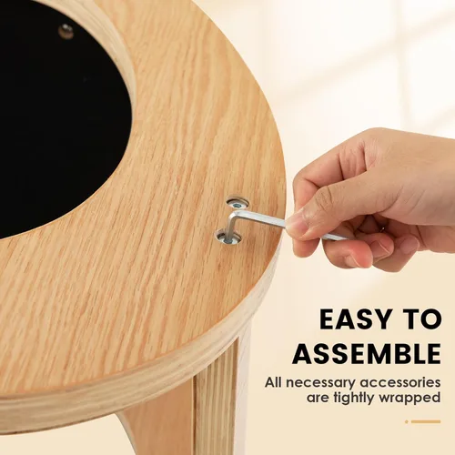 Miniatura 8 de Giantex Silla ergonómica de rodillas, silla de postura para escritorio con cojín, marco de madera maciza, carga máxima de 330 libras, cómoda silla