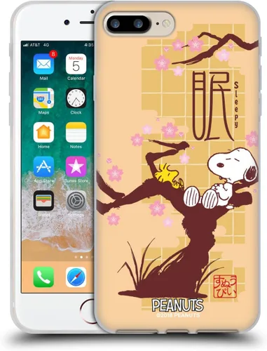 Miniatura 334 de Carcasa de gel para iPhone 7 Plus/iPhone 8 Plus, diseño de Snoopy Oriental de Peanuts, Badges