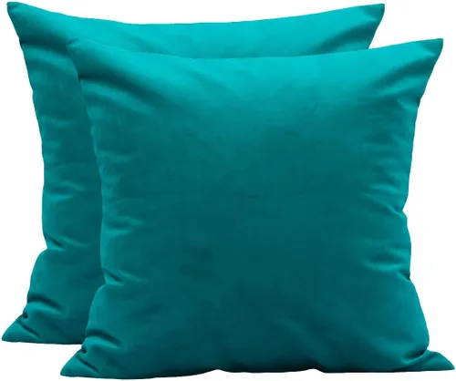 Miniatura 17 de TangDepot - Funda de almohada lisa de terciopelo, funda de cojín supersuave de lujo, muchas opciones de colores y tamaños