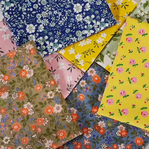 Miniatura 3 de 7 piezas de tela de algodón de 18 x 22 pulgadas, juego de tela de retazos precortados, paquetes de cuartos gordos para coser, acolchado y Floral