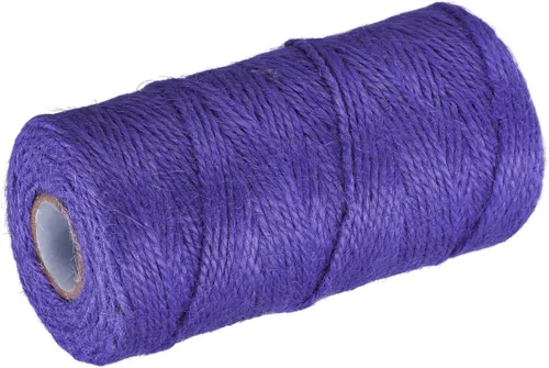 Miniatura 9 de MECCANIXITY Cordel de jardín de 328 pies, cuerda de yute artesanal de 0.079 pulgadas para obras de arte, manualidades, envoltura de regalos, azul