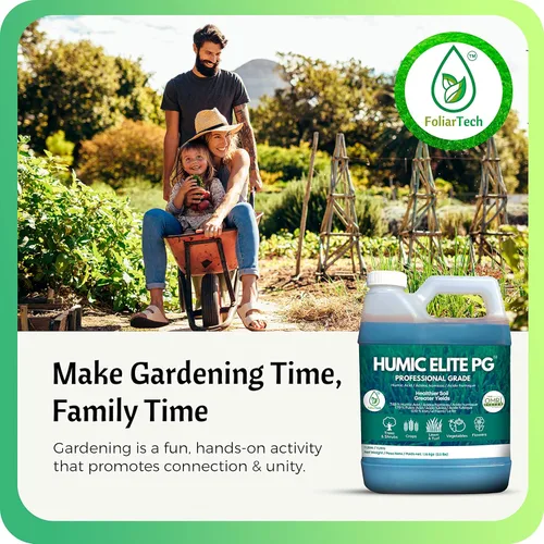 Miniatura 6 de FoliarTech - Fertilizante orgánico de ácido húmico para césped, mezcla mineral húmica fúlvica para árboles, arbustos, ornamentales, verduras