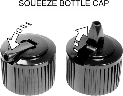 Miniatura 4 de VViViD Botellas vacías de plástico transparente sin BPA de 4 onzas con tapa giratoria, tapa de pulverización de niebla y tapa de boquilla abatible